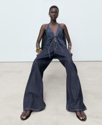 Women's Low Waist Wide Leg Jeans