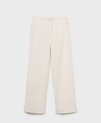 MANGO - Women's Drawstring Straight Pants