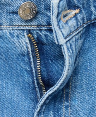 Women's High-Waisted Straight-Fit Denim Shorts