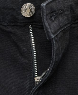 Women's High-Waisted Straight-Fit Denim Shorts