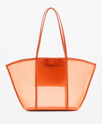 MANGO - Women's Semi-Transparent Shopper Bag