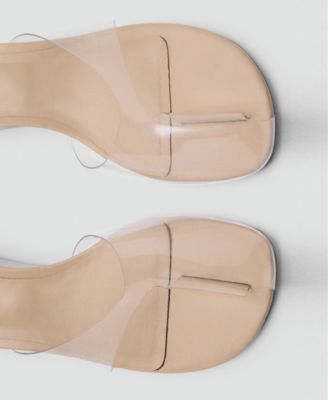 Women's Transparent Vinyl Wedge Sandals