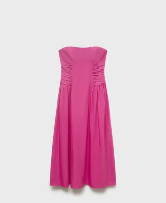 Women's Strapless Midi Dress