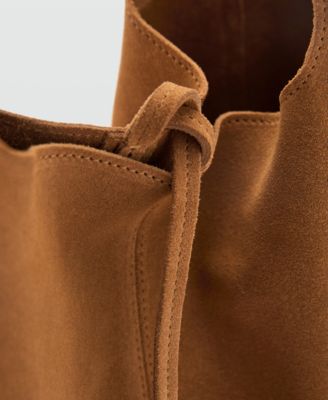 Women's Suede Shopper Bag