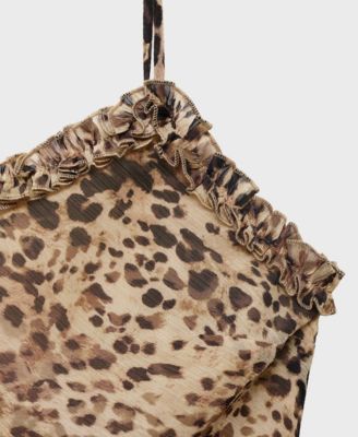 Women's Animal Print Midi Dress