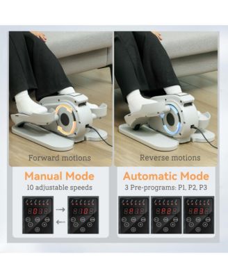 Under Desk Elliptical Machine with Remote Control, 10 Speeds