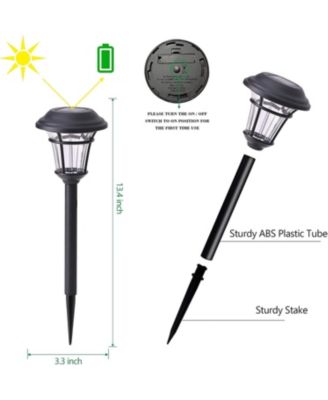 Solar Garden Path Lights LED Waterproof Outdoor Patio Yard Landscape