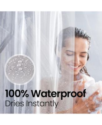 72" W x 72" H 8G PEVA Extra Heavy Weight Shower Liner - Liba