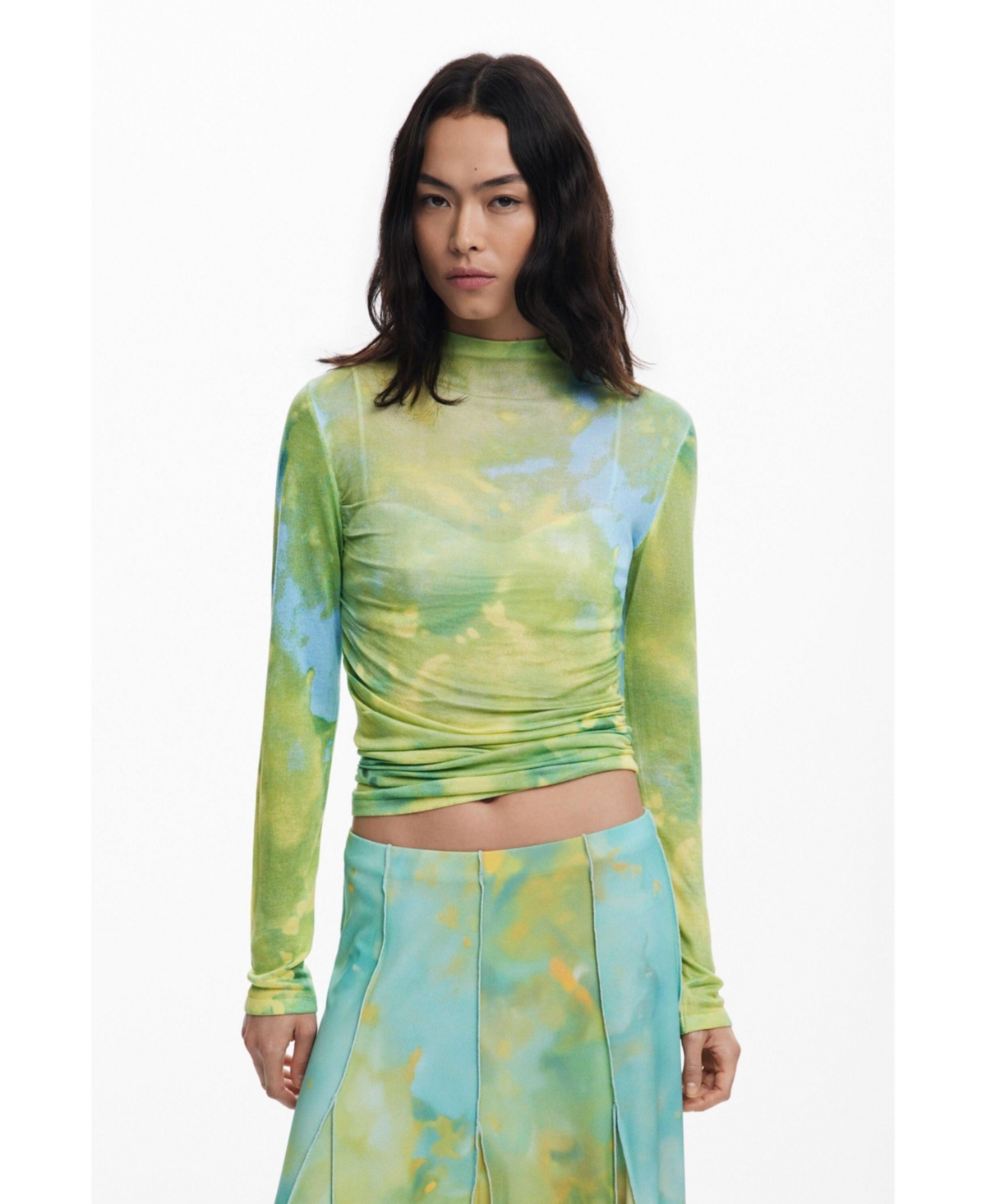 Desigual Women's Long godet skirt