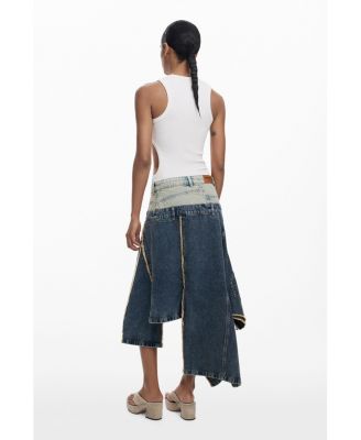 Women's Long skirt with double waistband