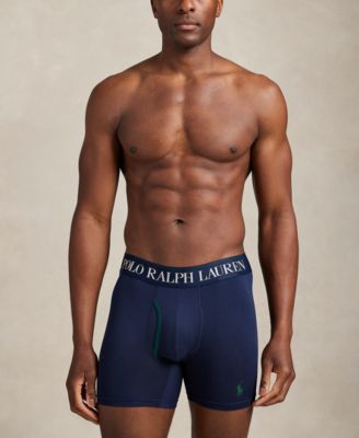 Men's 3-Pack Cooling Microfiber Elastic Waist Boxer Briefs