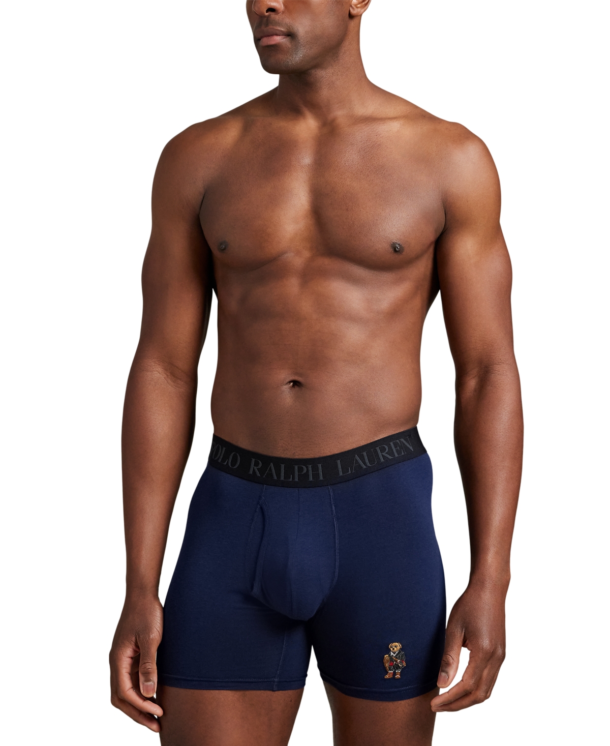 Polo Ralph Lauren Men's 3-pack Elastic Waist Boxer Briefs Holiday Gift Set In Multi