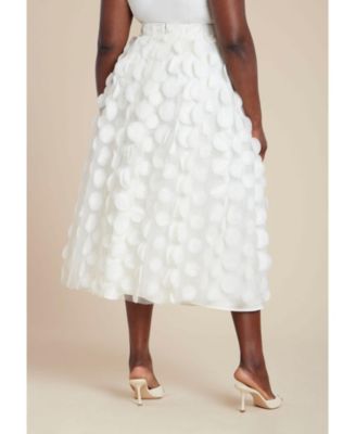 Women's Dimensional Dot Full Skirt