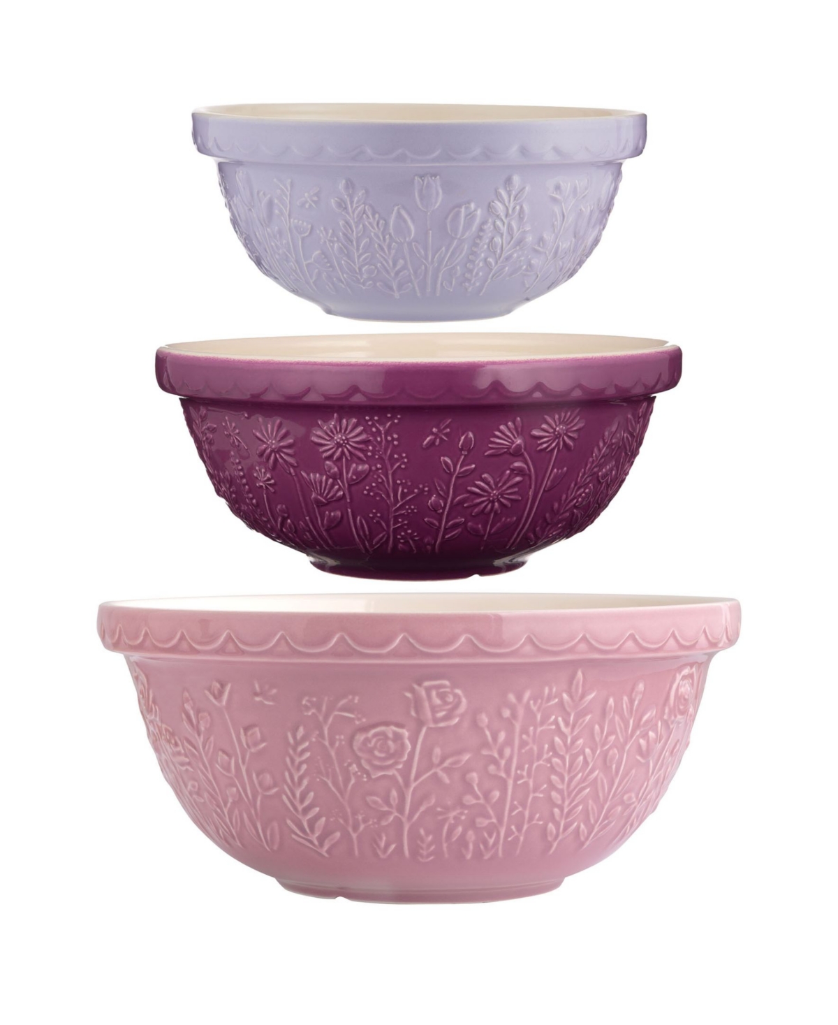 Mason Cash In The Meadow Mixing Bowls, Set Of 3 In Multi