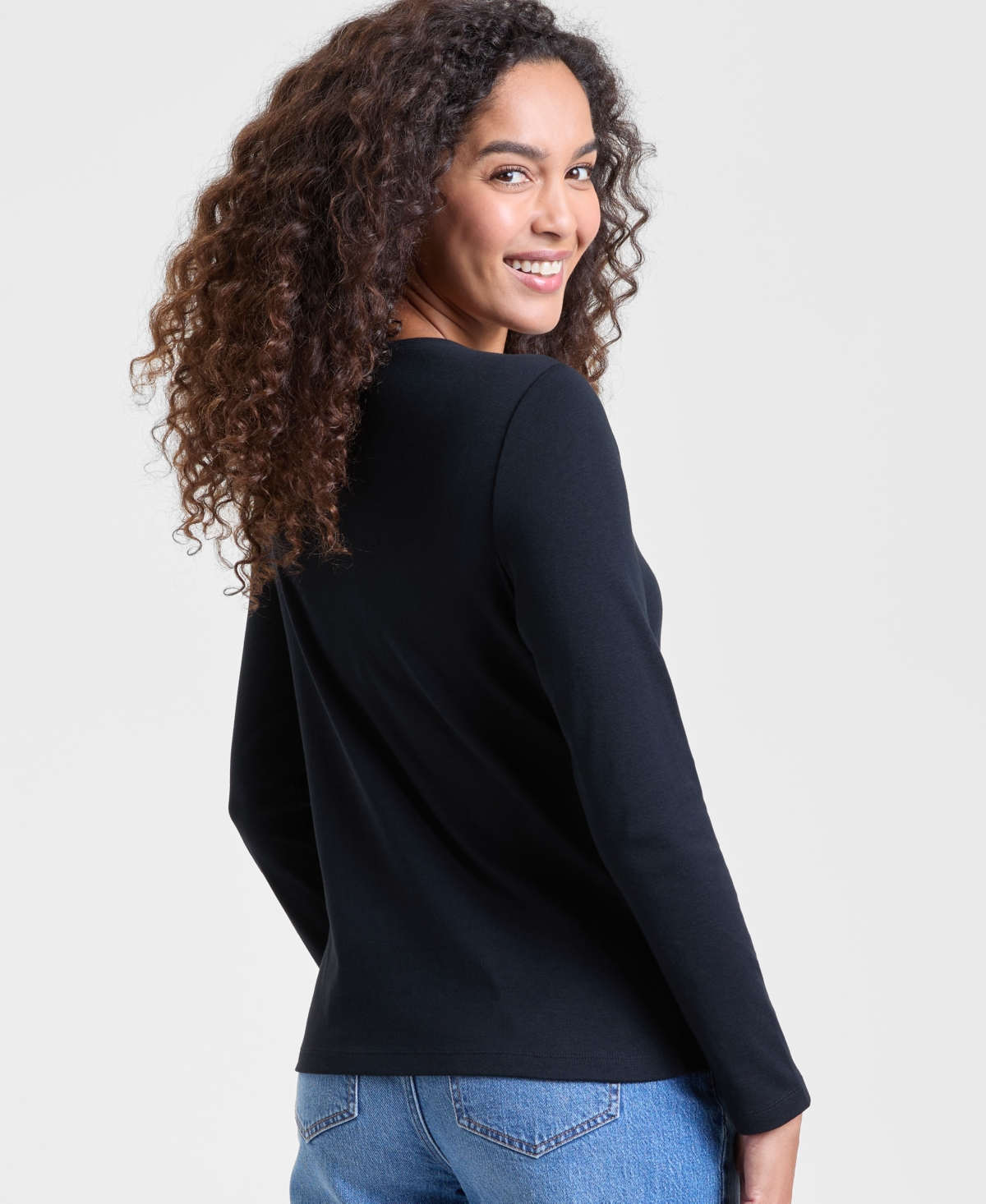 Holiday Lane Women's Kate Truck Long-Sleeve Top, Macy's Exclusive