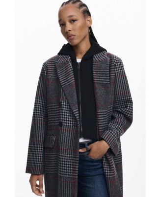 Women's Tartan coat with hood