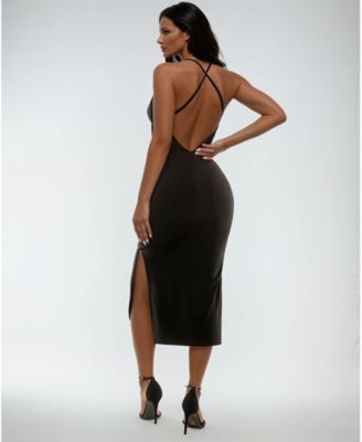 Gold Bar Detail Dress