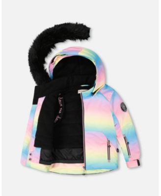 Toddler Girls Two-Piece Play Snowsuit Smiley Face Toddler|Child