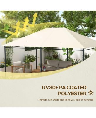 10' x 13' Gazebo Canopy Replacement Roof for 84C-116, Light