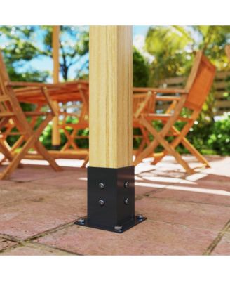 8PCS Pergola Kit Brackets for 4"x4" (Actual 3.6"x3.6") Lumber