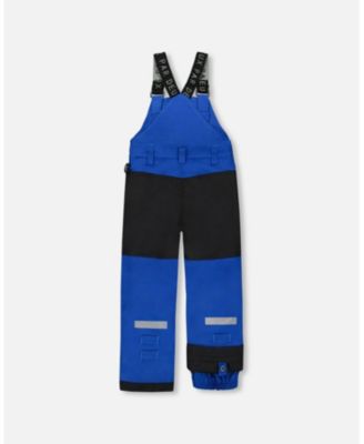 Toddler Boys Solid Play Overall Snow Bib Blue - Toddler|Child