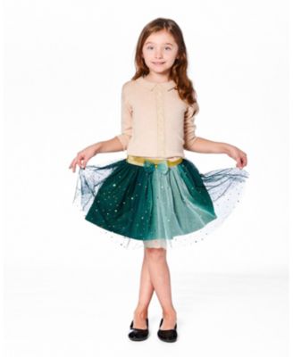 Girl Mesh Skirt with Bow for est Green - Toddler|Child