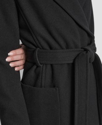 Women's Notch Collar Belted Wrap Coat