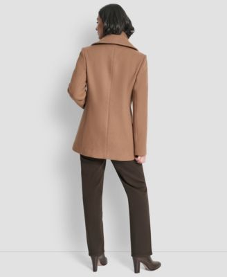 Women's Double-Breasted Bibbed Collared Coat