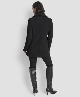 Women's Double-Breasted Bibbed Collared Coat