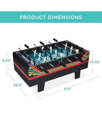 4-in-1 Multi Game Table, Childrens Arcade Set w/ Pool Billiards, Air Hockey, Foosball