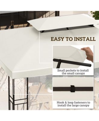 10' x 13' Gazebo Replacement Canopy for 84C-101,