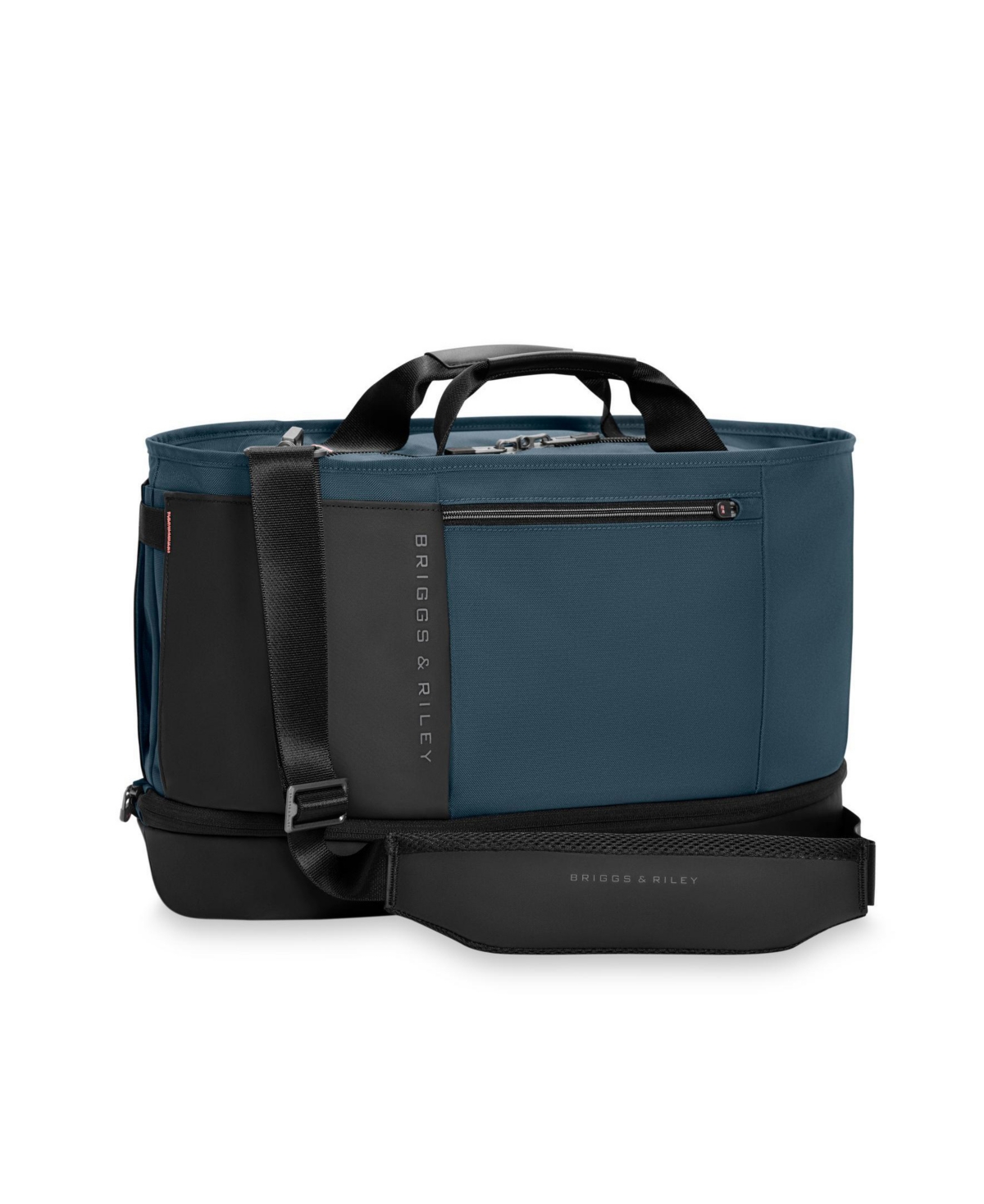 Briggs & Riley Expandable Overnighter In Blue