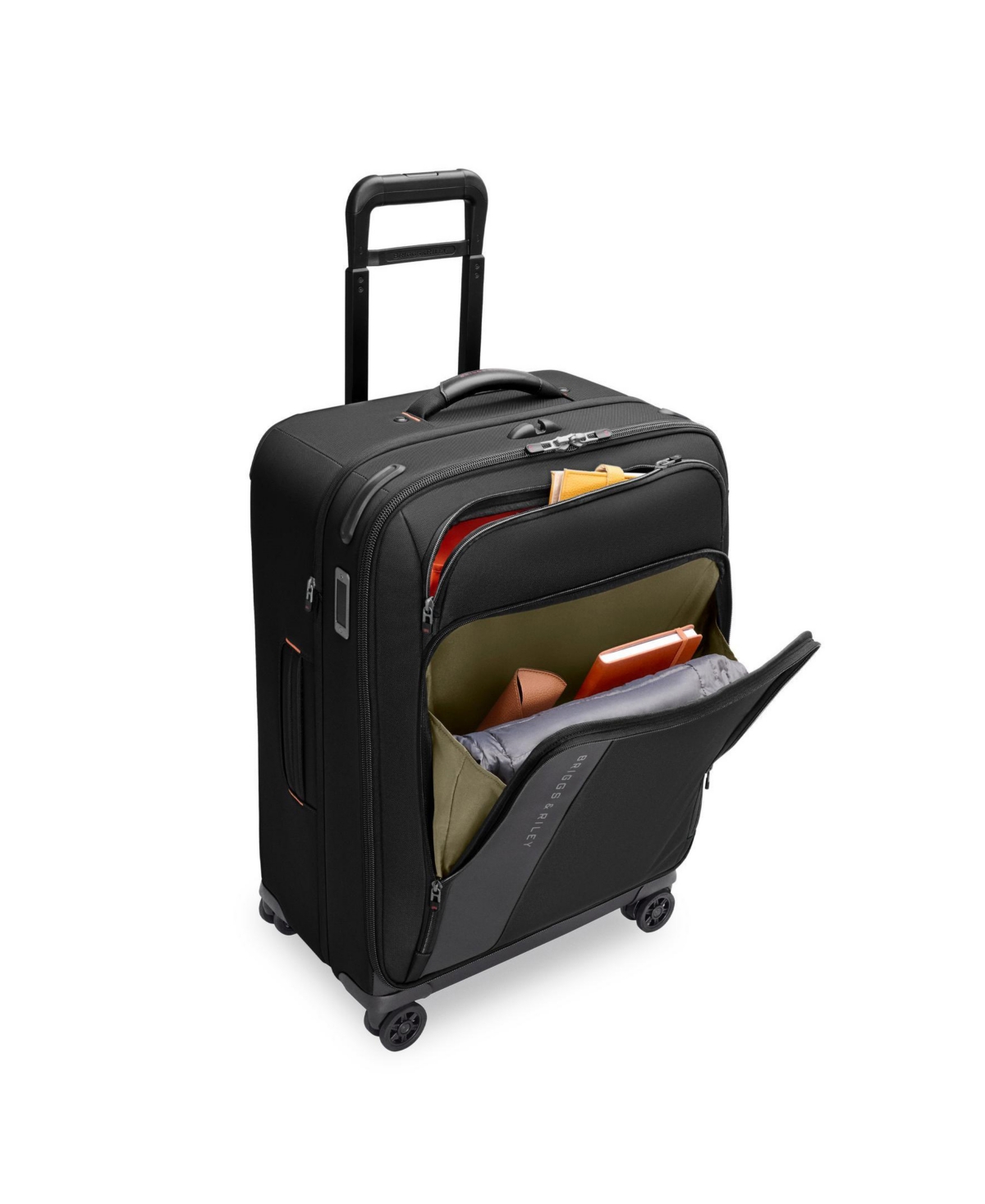 Briggs & Riley Zdx 26" Check-in Medium Expandable Spinner In Black