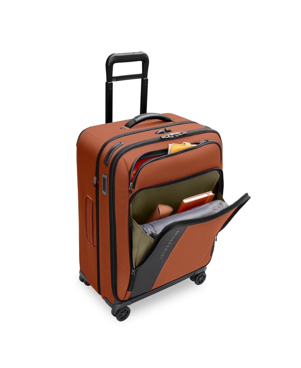Briggs & Riley Zdx 26" Check-in Medium Expandable Spinner In Brown