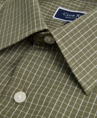 Men's Regular Fit Micro Check Dress Shirt
