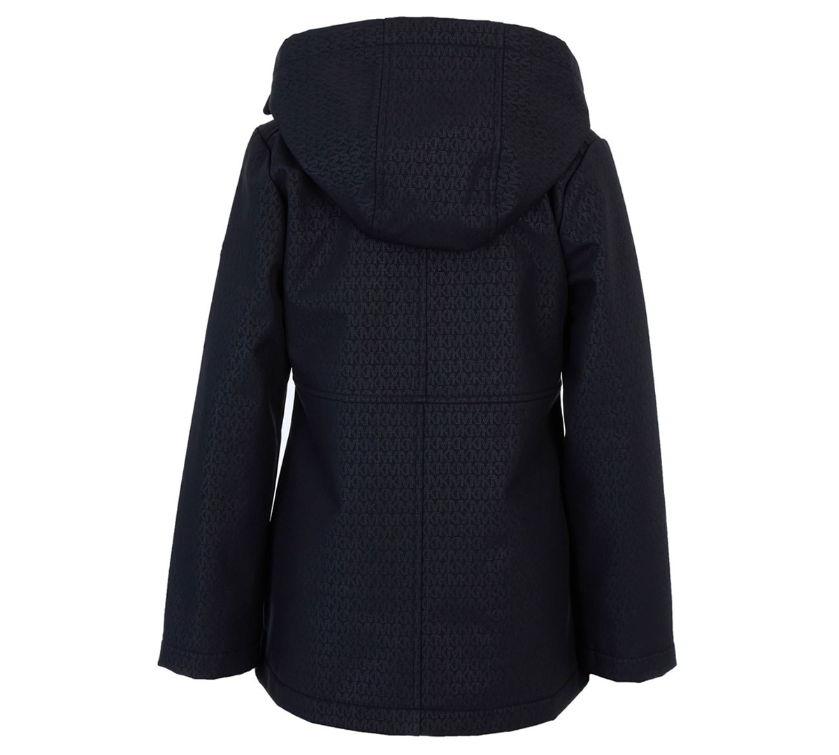 Michael Kors Big Girls Asymmetric Zip Softshell Jacket In Black