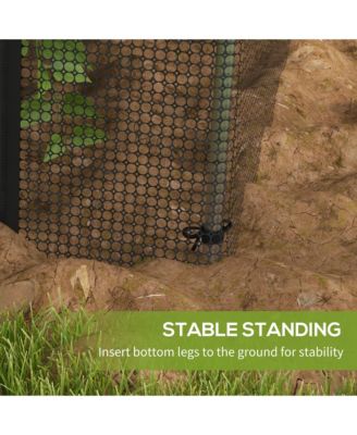 4' x 8' Plant Protection Tent Crop Cage with Door,