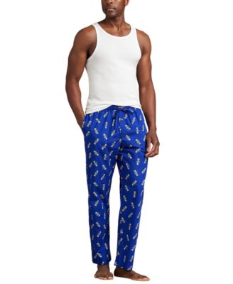 Men's Morning Robe Bear Printed Pajama Pants