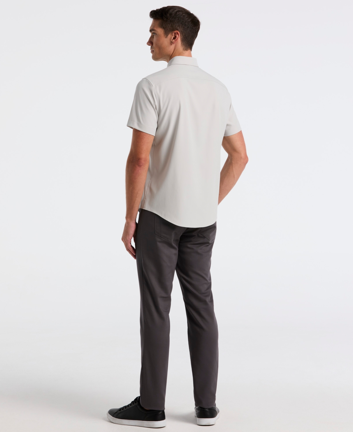 Perry Ellis Men's Double-weave Slim-fit 5-pocket Pants In Brown