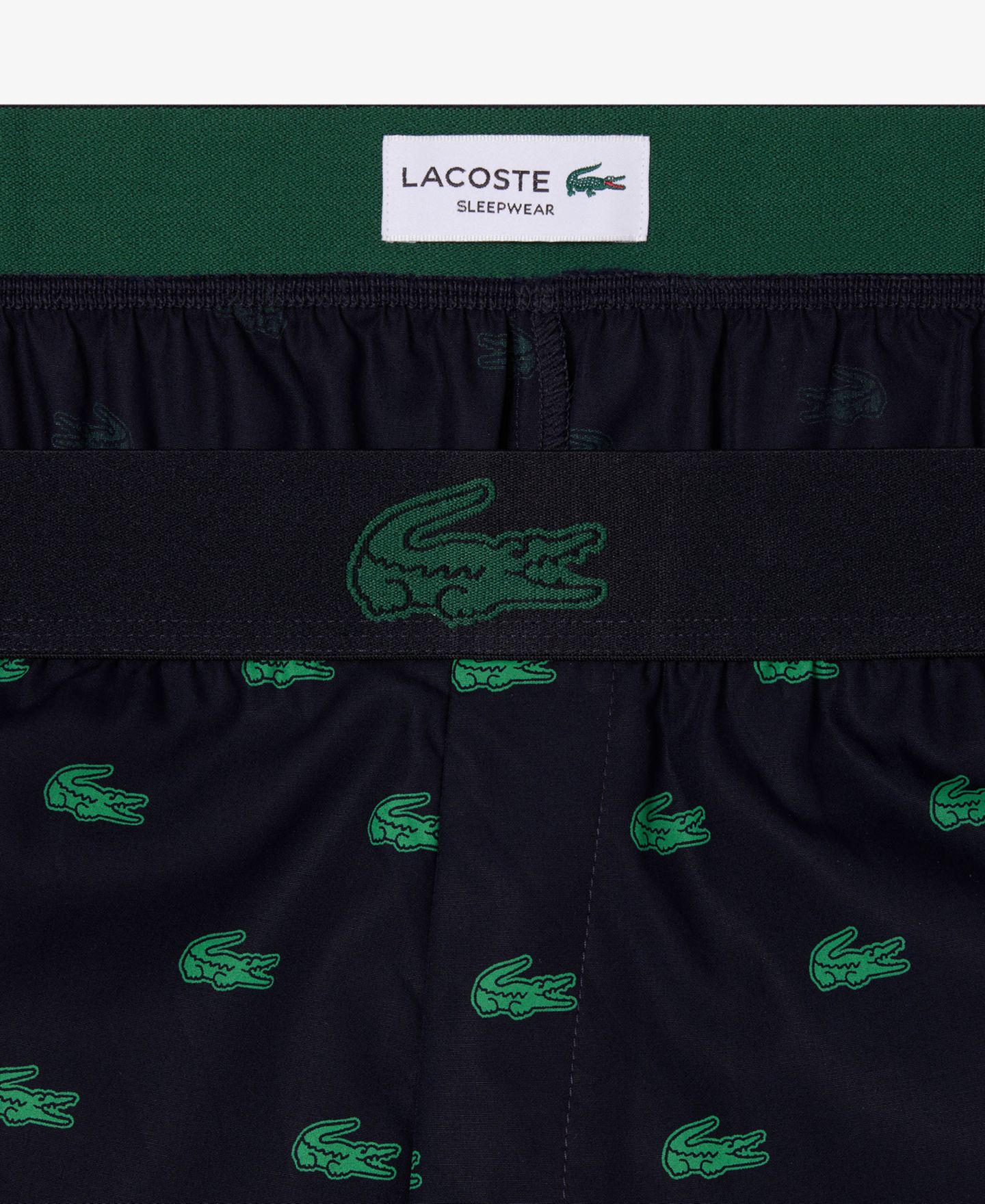 Пижамные брюки для мужчин, с логотипом, тканый — Lacoste, цвет: Зелёный — фото 5