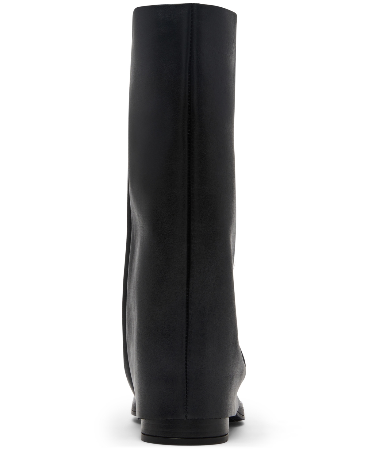 Steve Madden Benton Mid-shaft Foldover Cuffed Moto Boots In Black
