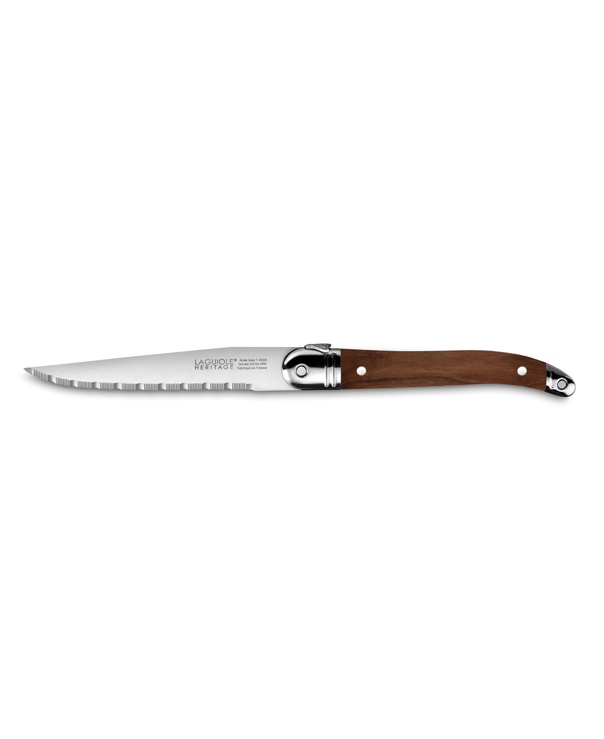 Laguiole Heritage Stainless Steel 6-pc. Steak Knife Set In Brown