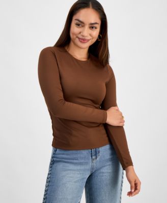 Petite Second Skin Crewneck Top, Macy's Exclusive