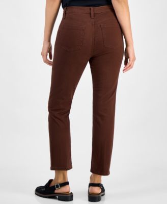 Petite High Rise Natural Straight-Leg Jeans