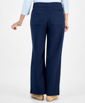 Petite Mid Rise Wide-Leg Pants, Macy's Exclusive