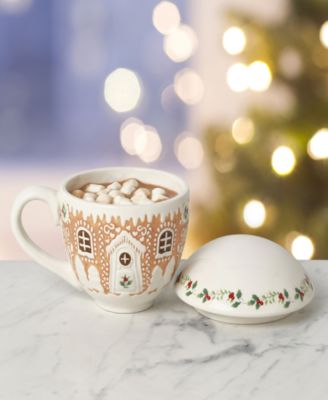 Gingerbread Mug with Lid