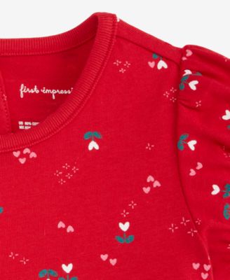 Baby Girls Heart Tulip Printed Skirted Sunsuit, Macy's Exclusive