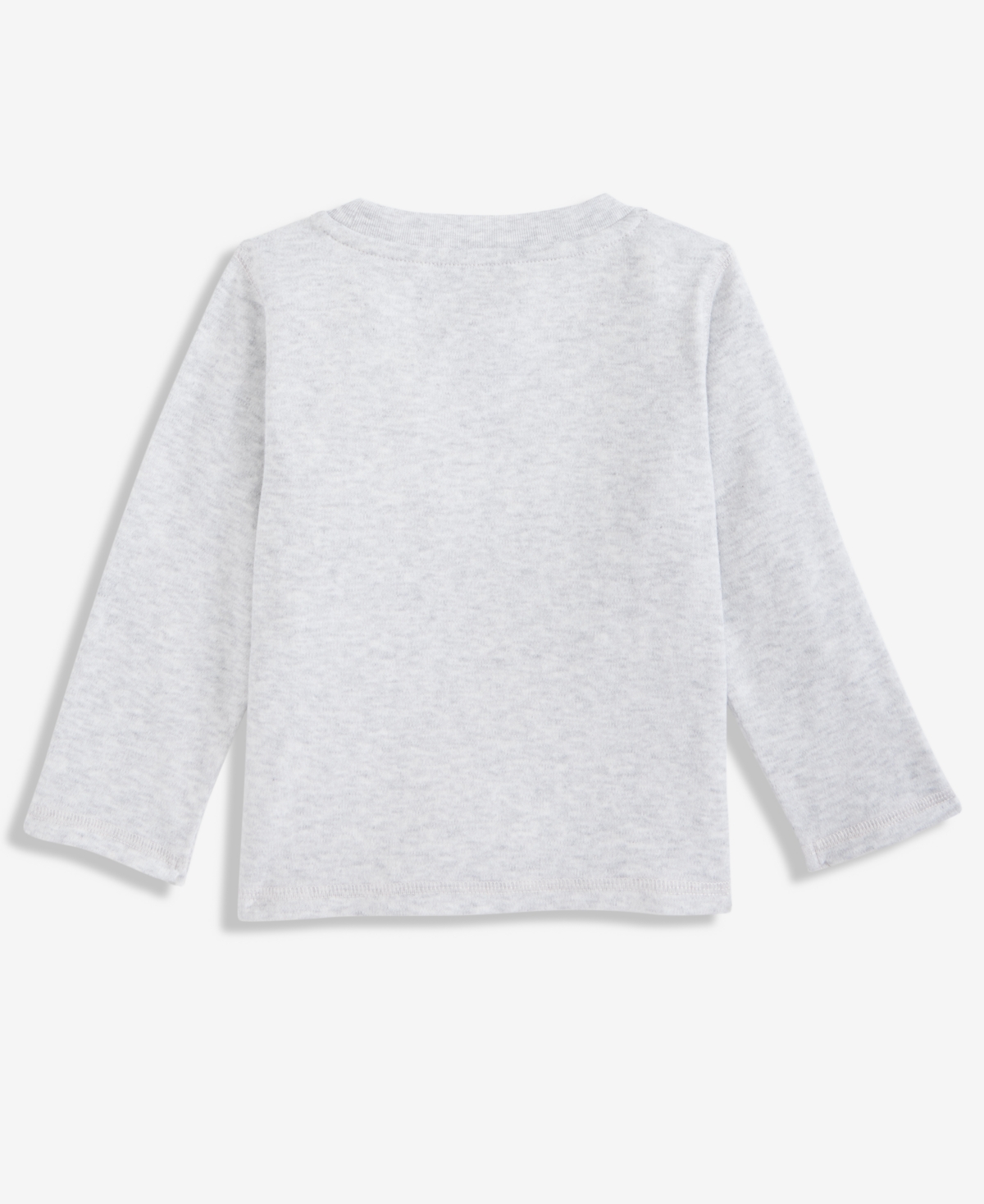 First Impressions Baby Boys Long-sleeve Let It Snow Sled Dog Graphic T-shirt, Macy's Exclusive In Gray