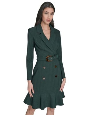 Eliza J Women's Herringbone Jacket Dress - Macy's