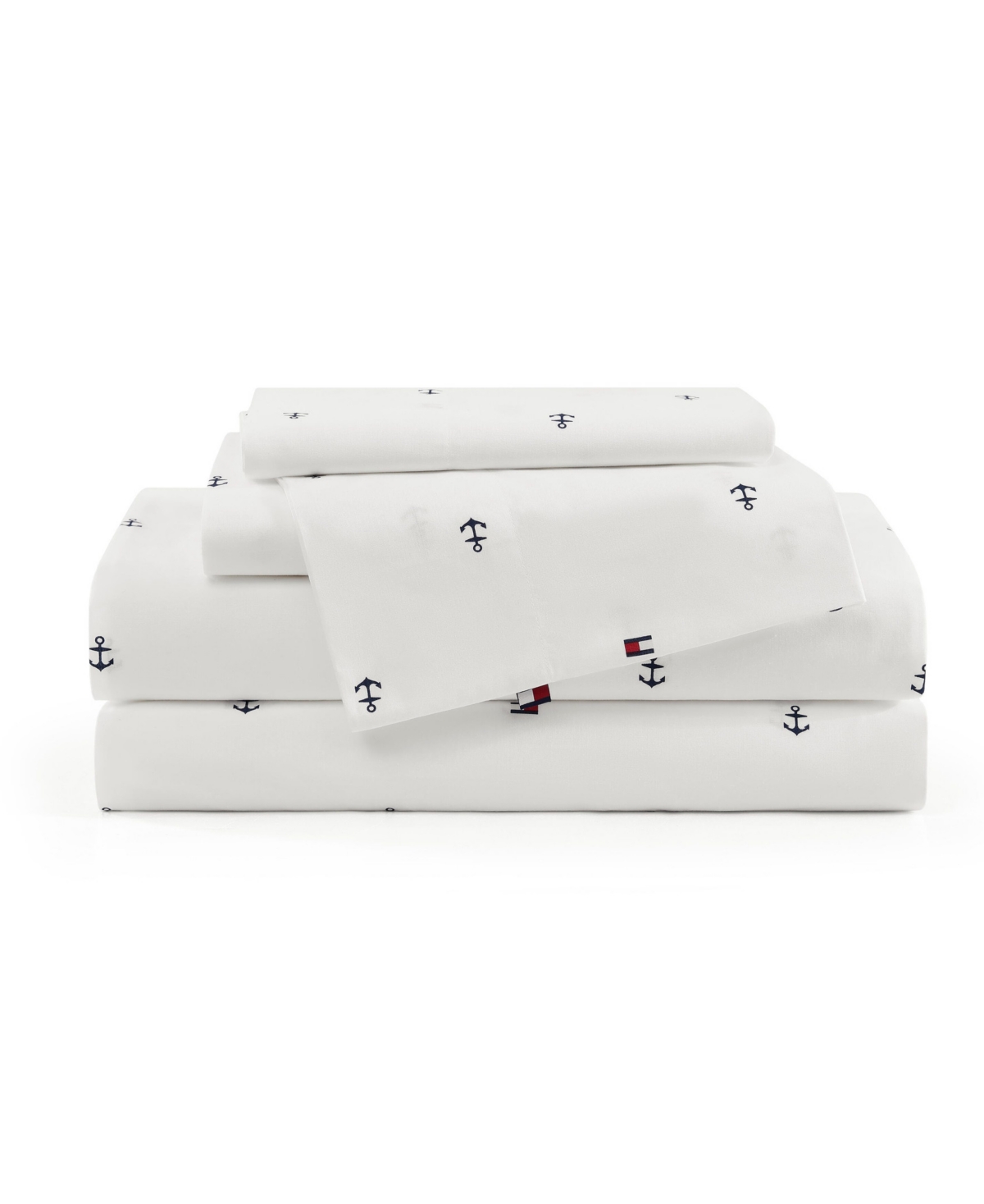 Tommy Hilfiger Printed 200-thread Count Cotton Percale 4-pc. Sheet Set, King